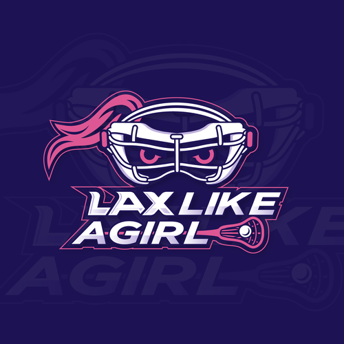 A classic yet fun logo for the fearless, confident, sporty, fun female lacrosse player Design by ies