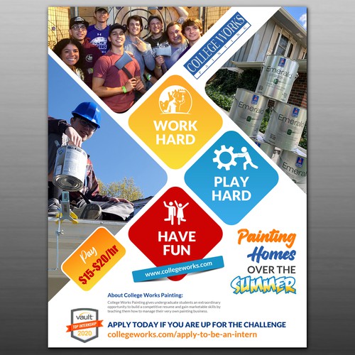 Summer Job Full Page Magazine Ad Design by VGaneshayan1