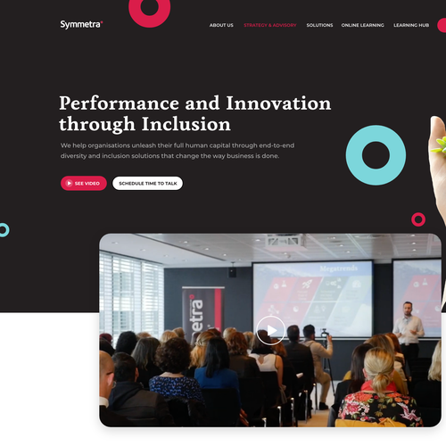 Website design for a global diversity and inclusion company Design by Lailad