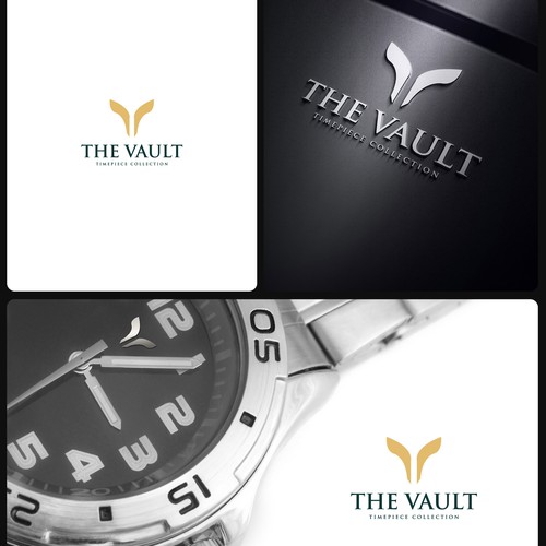 The Vault | Timepiece Collection Logo Contest Design by FreehubCo™
