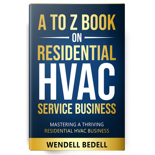 We need a powerful cover to a HVAC Business Operations Manual Réalisé par Shark Azer