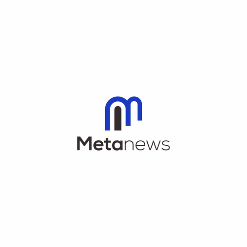 Design a logo for a web3 News platform called MetaNews Design by IZI_CREATIVE