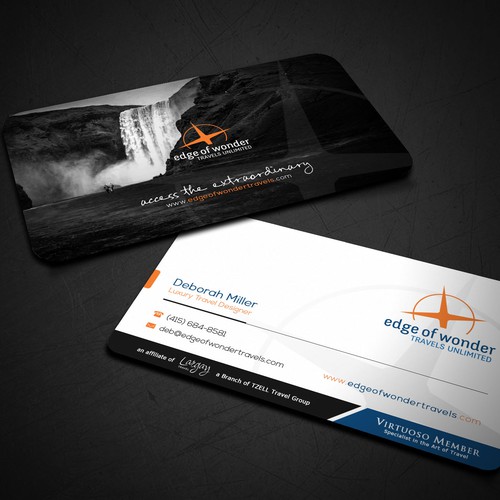 Create a card that exudes the awesomeness of luxury adventure travel Design by arjay_gfxdesigns