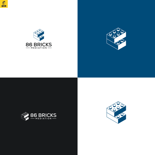 Lego-style bricks logo for Mediation and Coaching Business Design réalisé par AZS