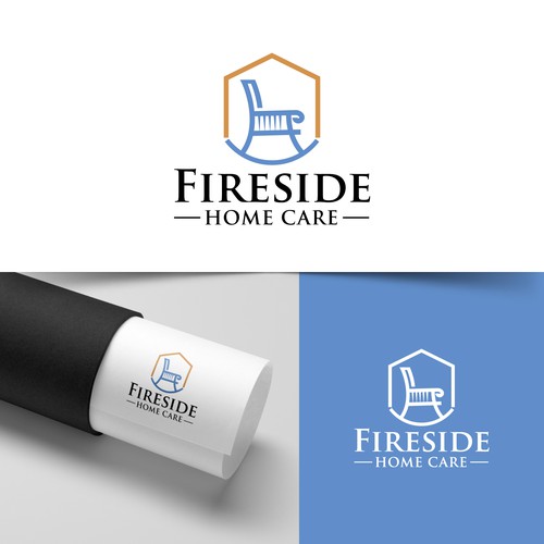 Design di Fireside Home Care Logo di Web Hub Solution