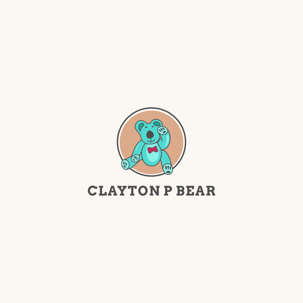 Design by CHERO @RT titled "Design a fun and contemporary logo for Clayton P Bear"