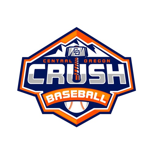 Central Oregon Crush Baseball Diseño de brint'X