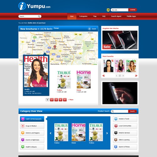 Create the next website design for yumpu.com Webdesign  Réalisé par designers.dairy™