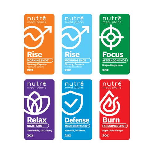 Small Wellness Shot Label! Design by imöeng