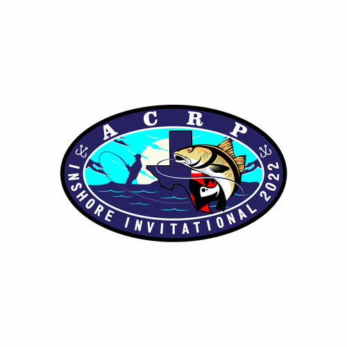 ACRP Fishing Tournament LOGO with fish illustration Design by Leydha