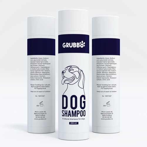 Design label for dog shampoo Design by interaksi