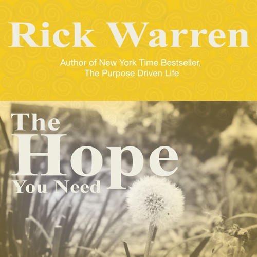 Design Rick Warren's New Book Cover Design por alexaryan