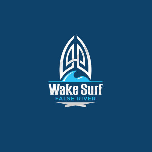 Edgy/sophisticated wake surf logo for a female/male group of wake surfers that embody a luxury life. Nothing predictable Design by oopz