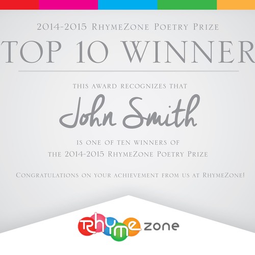 create-a-beautiful-award-certificate-for-the-rhymezone-poetry-prize-postkarten-flyer