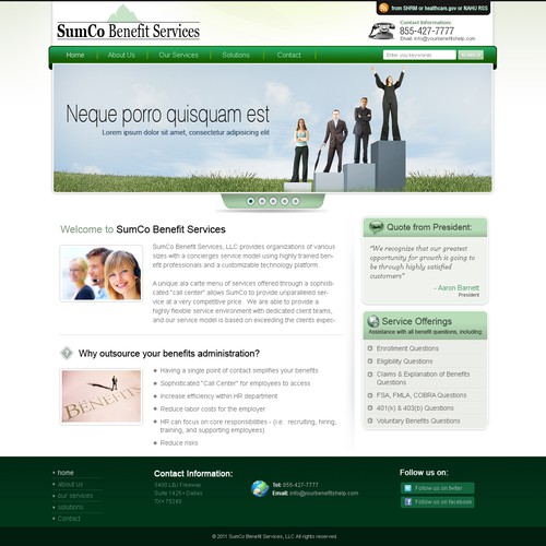 Sumco needs a new website design Réalisé par Timefortheweb