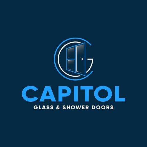 Capitol Glass (Shower Door Focus) Logo Design by Ekyrt