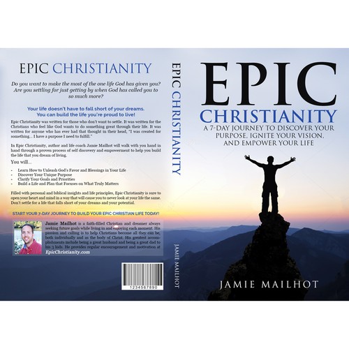 Design di Epic Christianity Book Cover Design – Self Help and Life Motivation Christian Book – 6x9 Front and Back di Dreamz 14