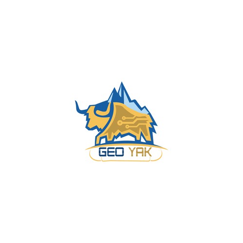 Yak-based logo for tech startup providing geospatial products and services Ontwerp door multigraphicz™