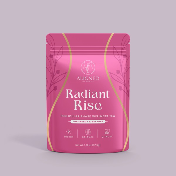 Design Bold & Bright Packaging for Women's Hormonal Wellness Tea