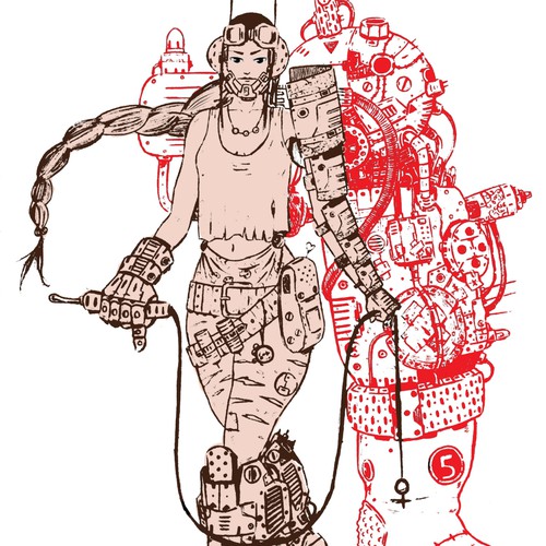 Illustrate a Sci-Fi girl, take over the universe! Design by Desert Monkeys