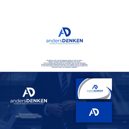 "Startup andersDENKEN braucht kreative Logovorschläge" winning Logo & brand identity pack