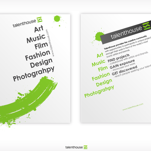 Designers: Get Creative! Flyer for Talenthouse... Design by Ист™