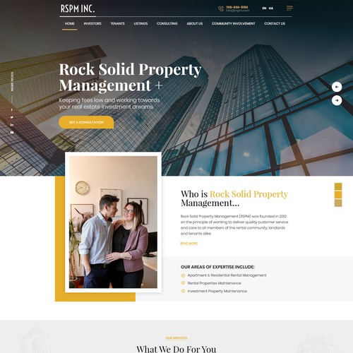 Design a Lux Property Management Website that WOWs Investors! Design by Smashing Boys