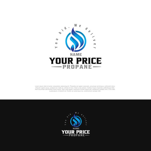 we need a design that will grab the eye for ordering propane and propane pricing. Diseño de pixelgrapiks