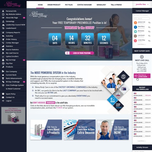 *** GUARANTEED PRIZE *** - New Website Template for MLM Company - NEW! Design by Hadiykk99