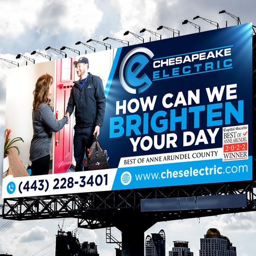 Chesapeake Electric Billboard Design by icon89GraPhicDeSign