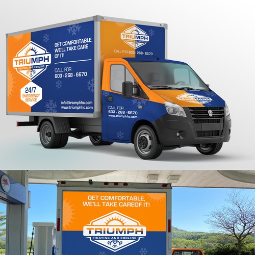 HVAC van wrap Design by Bittu2015