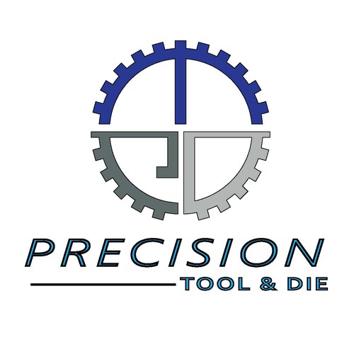 Precision Tool And Die Needs A Strong Geometric New Logo Logo Design