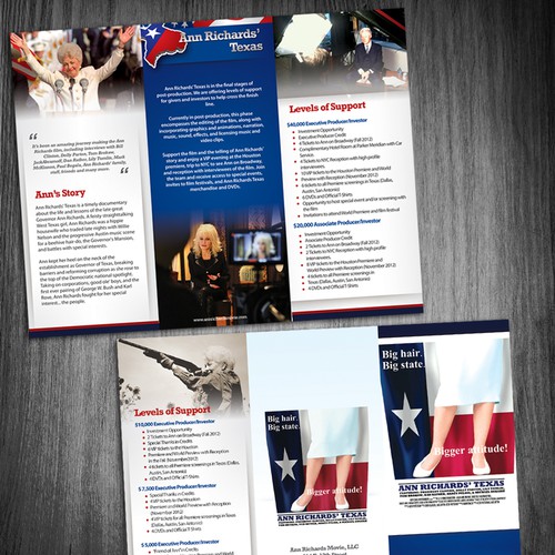 CREATE Brochure for FILM Ann Richards Texas' デザイン by Qinkqink