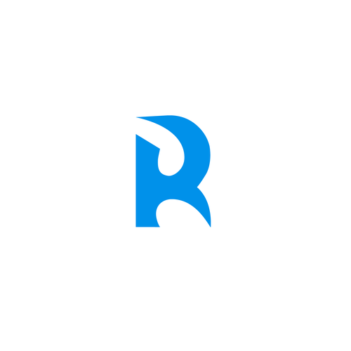 Design an artistic logo with just the letter 'R' (women's fashion brand ...