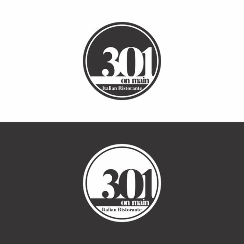 RESTAURANT 301 ADD ITALIAN RISTORANTE under logo Design by desain.in