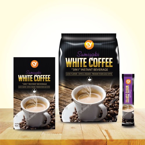 Design A Premium 3in1 Instant coffee Packaging (both box & bag
