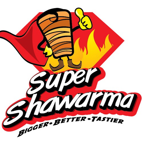 logo for Super Shawarma Design by Yzen Cheah