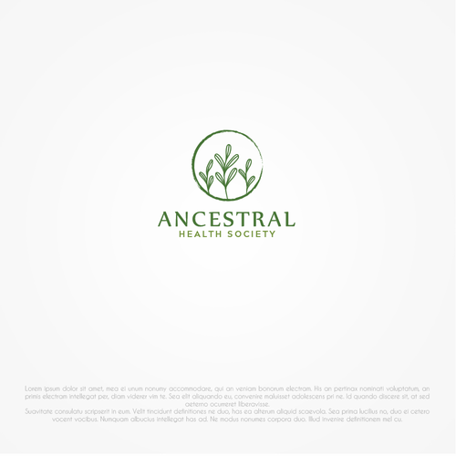 Logo for a nonprofit that studies how our ancestors can inform our modern health Design by pixelgarden