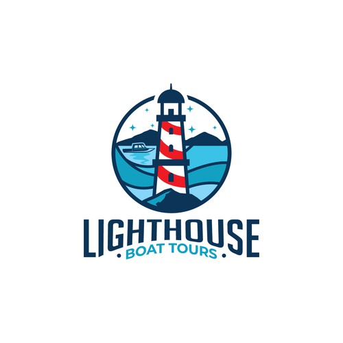Designs Lighthouse Boat Tours Logo design contest