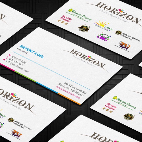 Impactful business card design for an educational platform Design by Taaiebah