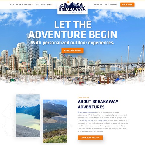 Design a website for outdoor adventure travel company Design by Jasmin_A (AMPLE)