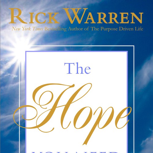 Design Rick Warren's New Book Cover Diseño de thedesigndepot2