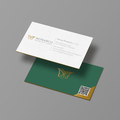 Design a classy, yet somewhat modern stunning, memorable business card for a medical clinic. No black! Please see colors Design by Xclusive16