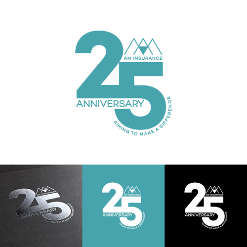 25th company anniversary logo