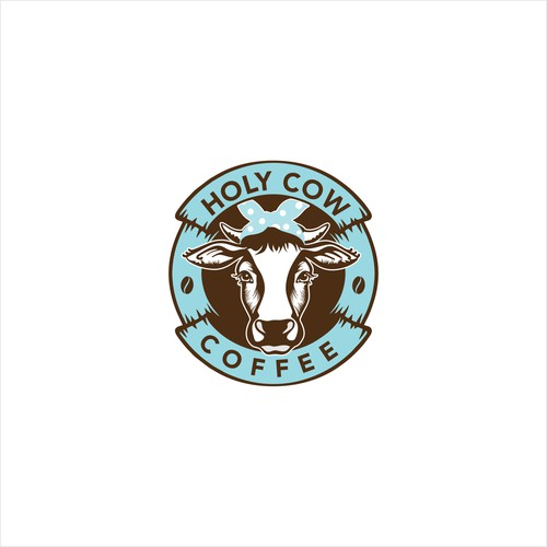 Design an Eye Catching Country Vibe Coffee Logo for "Holy Cow Coffee" Design by mahesabenar