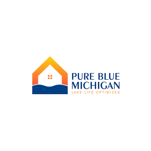 Pure Blue Michigan Design by Adjustprnt