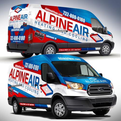 Designs | Design a professional HVAC service fleet | Car, truck or van