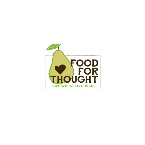 Fresh, Playful Island-Inspired Logo for Food For Thought – Organic Café & Market in the Florida Keys Design by m210297