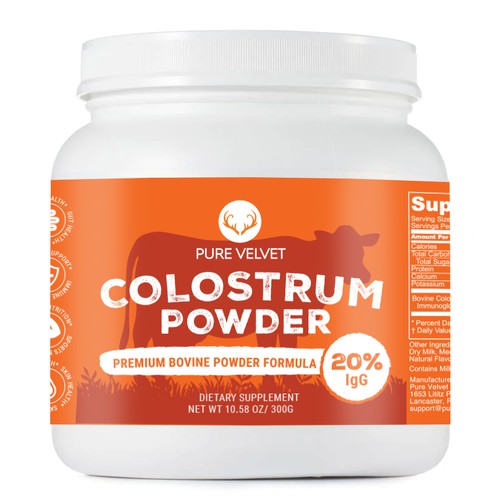 Design di Re-design Supplement Label to capture Amazon shopper attention & boost CTR - Colostrum Powder di intanamir