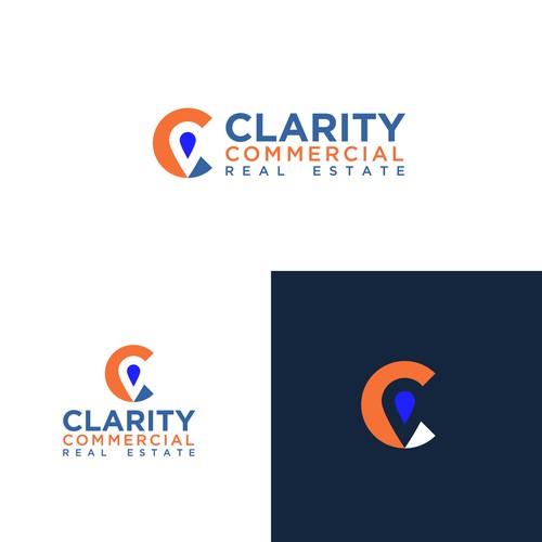 Logo + Brand Guide for Clarity Commercial Real Estate Design by ChioP